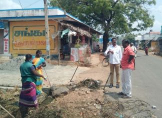 அரியநாயகிபுரத்தில் அதிகாரிகள் ஆய்வு