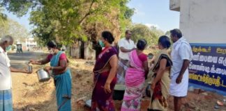 சிவகங்கை தெக்கூரில் கொரொனா தடுப்பு