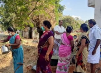 சிவகங்கை தெக்கூரில் கொரொனா தடுப்பு
