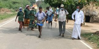 ஓசூர் ஊராட்சி முழுவதும் கிருமி நாசினி தெளிப்பு