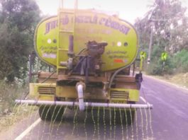 வித்தியாசமான கிருமிநாசினி தெளிப்பான்-முள்ளூர் பட்டிக்காடு ஊராட்சி