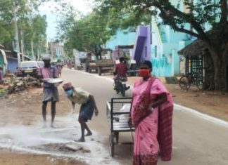 இராமசாமியாபுரத்தில் சுகாதார பணிகள்