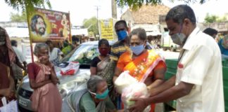 ஆ.தெக்கூரில் ஊராட்சியில் நிவாரண பொருட்கள் விநியோகம்