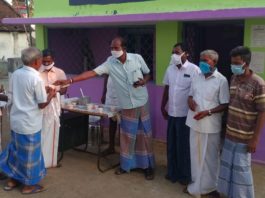 ஒகளூர் ஊராட்சியில் கபசுர குடிநீர் விநியோகம்