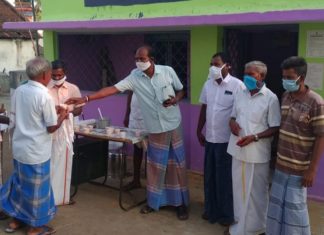 ஒகளூர் ஊராட்சியில் கபசுர குடிநீர் விநியோகம்