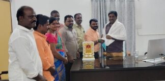 திட்ட இயக்குநருக்கு இதய நன்றி கூறிய ஊராட்சி செயலாளர்கள்