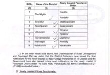 புதிதாக 9 ஒன்றியங்கள்,93 ஊராட்சிகள் பிறந்தது